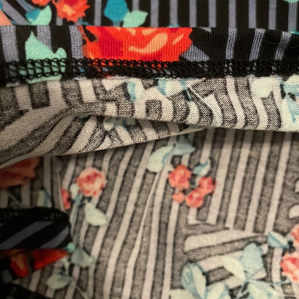 LuLaRoe Floral and Striped Gigi Shirt - Picture 5 of 5